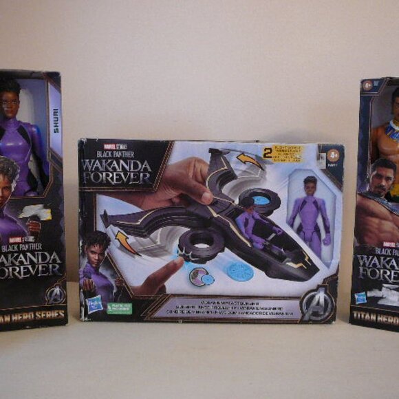Marvel Studios Black Panther Wakanda Forever Titan Heros-Namor Shuri Sunbird-NEW - Picture 3 of 13